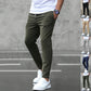 Men's Casual Drawstring Trousers With Pockets Fashion Slim Fit  Skinny Pencil Pants Clothing