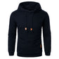 Men's Jacquard Hooded Sweater Long-sleeved Hoodie Warm Solid Sports Top
