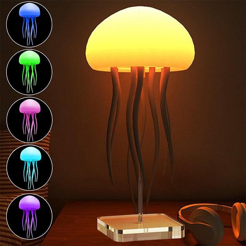 Lamp LED Jellyfish Night Light Portable Jellyfish Lamp Jellyfish Decorations Smart Table Lamp For Bedside Desk