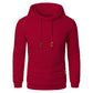 Men's Jacquard Hooded Sweater Long-sleeved Hoodie Warm Solid Sports Top