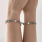 Personalized Cold Wind Magnet Couple Alloy Bracelet