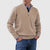 Men's Stand Collar Zipper Sweater Winter Fashion Solid Color Long Sleeve Knitted Top Clothing