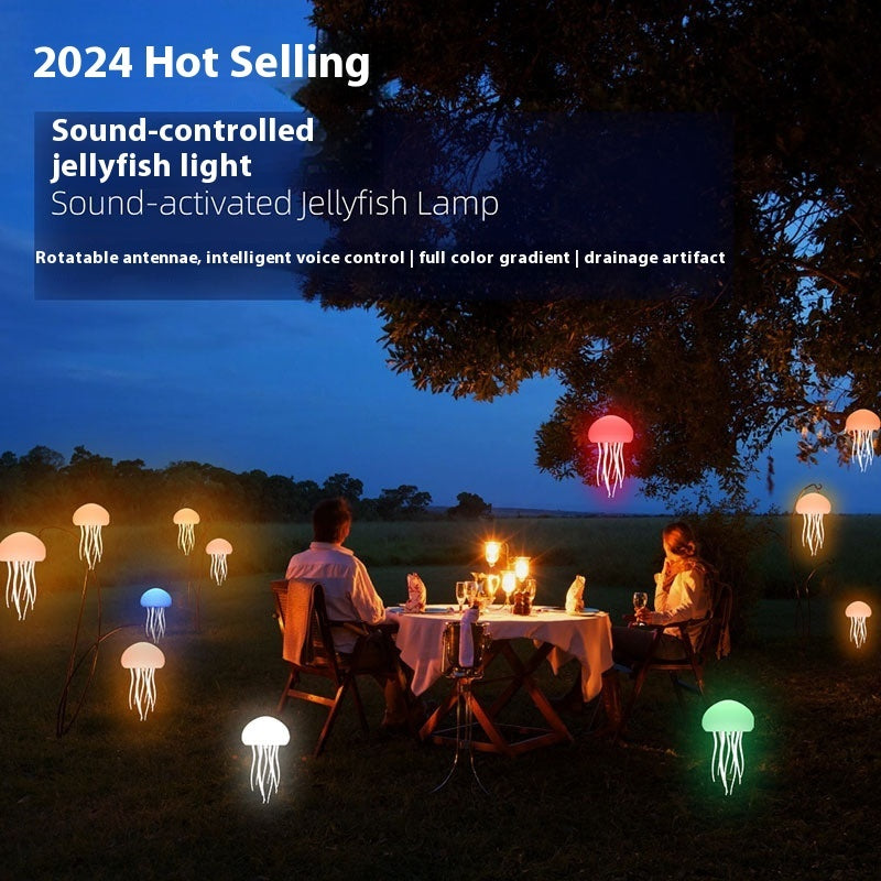 Lamp LED Jellyfish Night Light Portable Jellyfish Lamp Jellyfish Decorations Smart Table Lamp For Bedside Desk