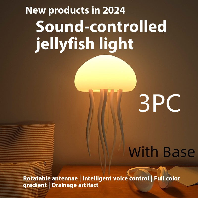 Lamp LED Jellyfish Night Light Portable Jellyfish Lamp Jellyfish Decorations Smart Table Lamp For Bedside Desk