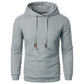 Men's Jacquard Hooded Sweater Long-sleeved Hoodie Warm Solid Sports Top