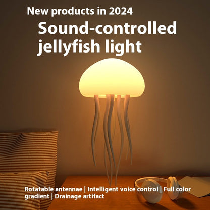 Lamp LED Jellyfish Night Light Portable Jellyfish Lamp Jellyfish Decorations Smart Table Lamp For Bedside Desk