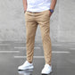 Men's Casual Drawstring Trousers With Pockets Fashion Slim Fit  Skinny Pencil Pants Clothing