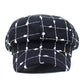 Black And White Plaid Woolen Hat Casual